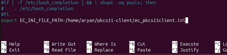 Bashrc ini path added