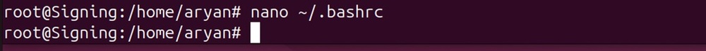 Bashrc open
