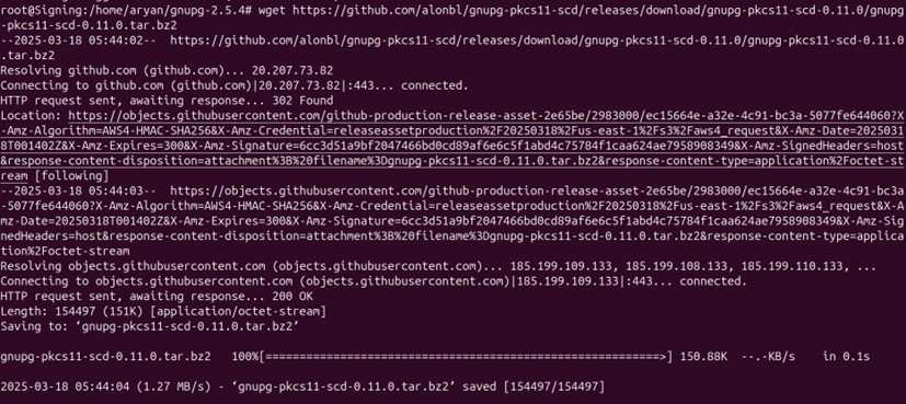 Gnupg pkcs11 scd download output