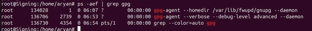 Gpg agent check running output