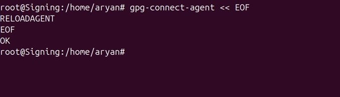 Gpg agent reload output