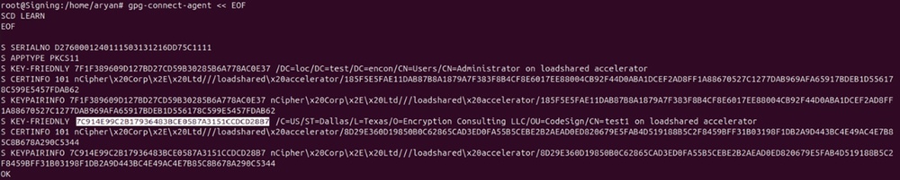 Gpg key friendly id output