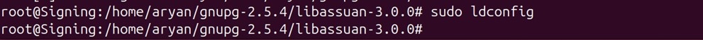 Libassuan ldconfig output