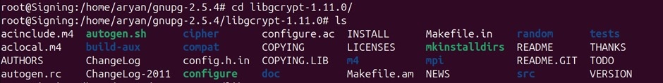 Libgcrypt cd output