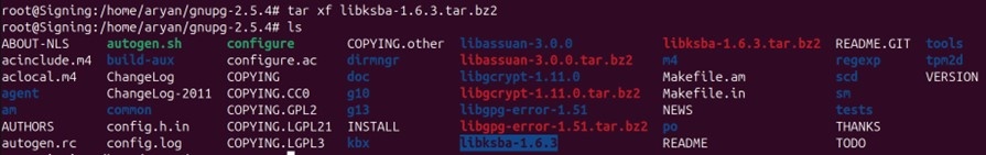 Libksba extract output