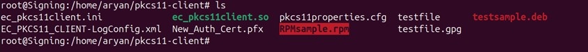 Rpm file to sign output