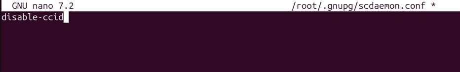 Scdaemon conf content