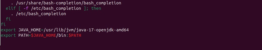 Java home added linux