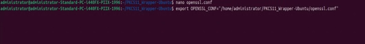 OpenSSL conf env var linux output