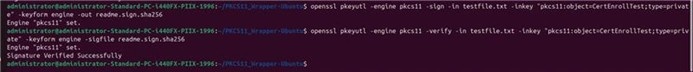 Sign verify output linux