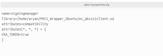 Pkcs11properties edit linux output