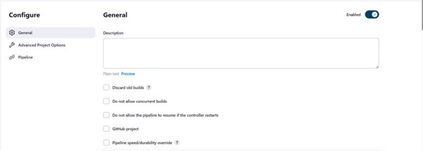Jenkins config tab output