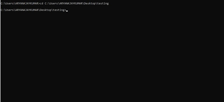 Cd directory output